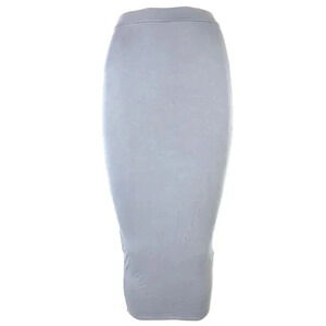 Y2K Missguided Bodycon Midi Skirt - Heather Grey Pencil Skirt 4❤️